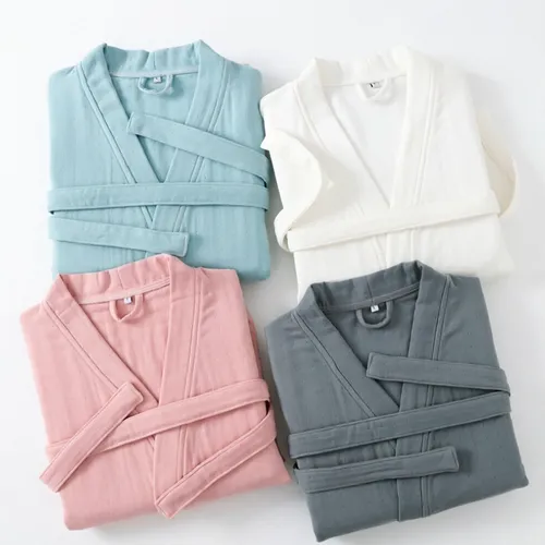 4 Layer Gauze Cotton Bathrobes - Imprint Now - NZ