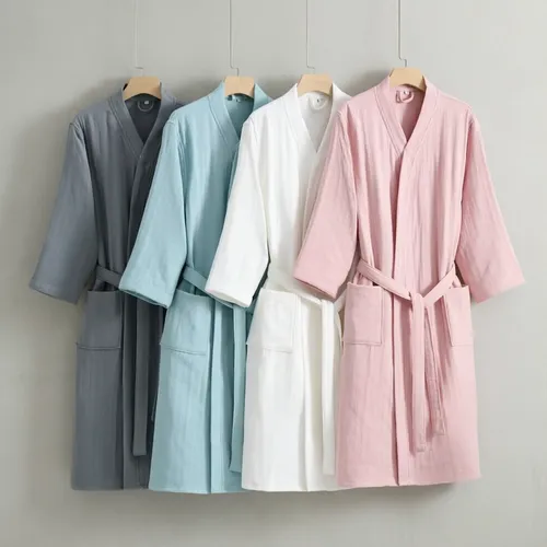 4 Layer Gauze Cotton Bathrobes - Imprint Now - NZ