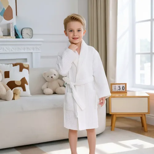 Custom Kids Waffle Robes - Imprint Now - NZ
