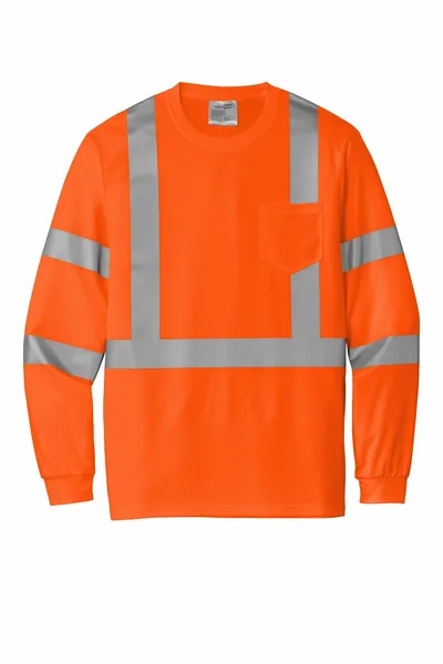CornerStone ANSI 107 Class 3 Mesh Long Sleeve Tee. CS203 - Imprint Now - NZ