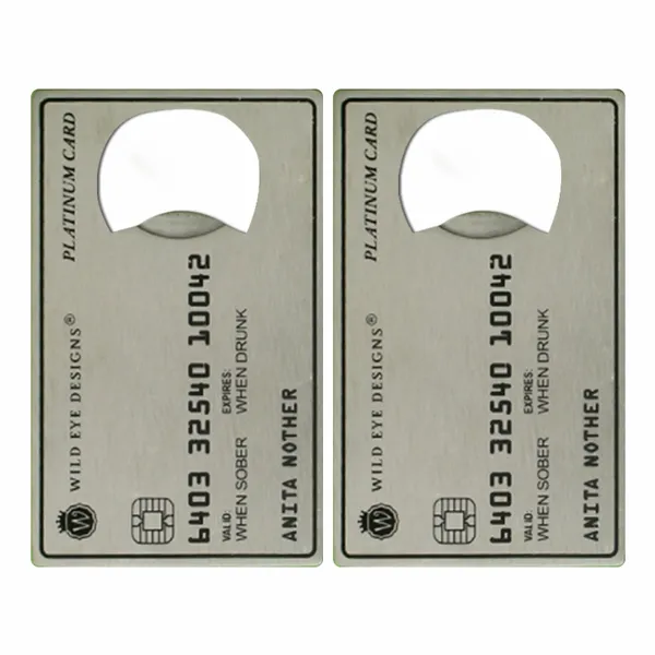 Platinum Card Shaped Bottle Opener - Imprint Now - NZ