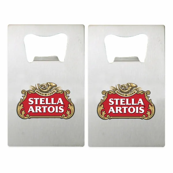 Silver Card Bottle Opener - Imprint Now - NZ