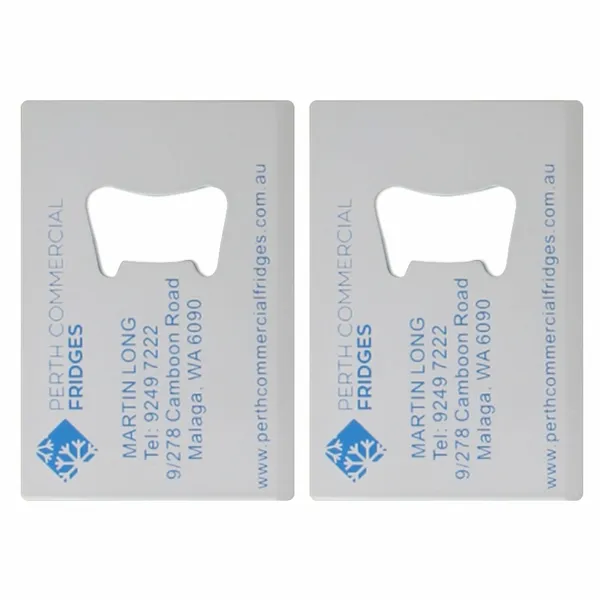 Colour Filled Card Bottle Opener - Imprint Now - NZ