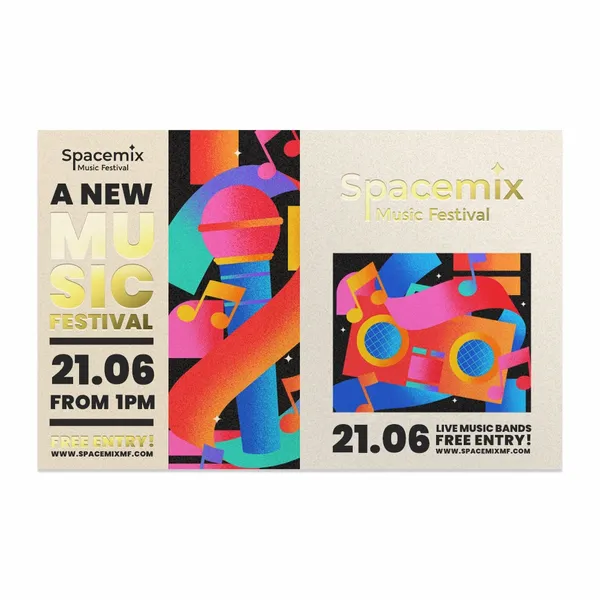 Colour Foil Stamped Brochures
