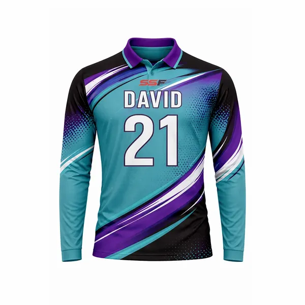 Full Colour Sublimated Long Sleeve Polo - Imprint Now - NZ