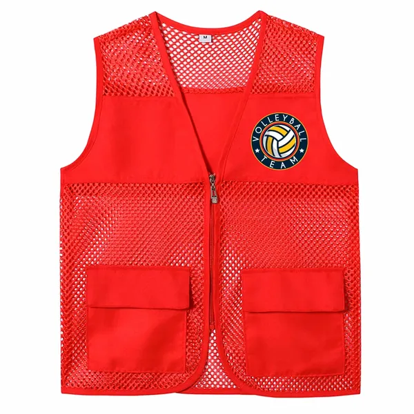 Breathable Mesh Vests with Zippers - Imprint Now - NZ