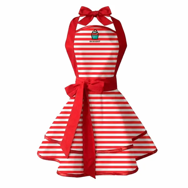 Classic Stripe Double Layer Cotton Aprons - Imprint Now - NZ