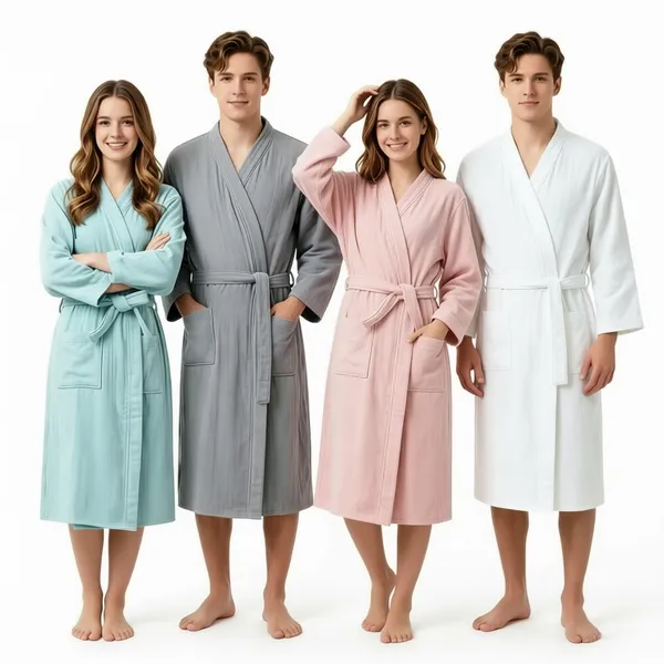 4 Layer Gauze Cotton Bathrobes - Imprint Now - NZ