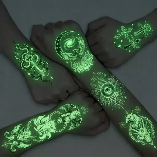 Glow Tattoos with Colourful Imprint - Imprint Now - NZ