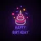 Happy Birthday with Cake Neon Sign - Imprint Now - NZ