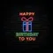 Happy Birthday To You with Gift Neon Sign - Imprint Now - NZ
