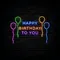 Happy Birthday To You with Balloons Neon Sign - Imprint Now - NZ