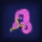Girl with Pink Hair Neon Sign - Imprint Now - NZ