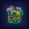 Backpack With Stationery Neon Sign - Imprint Now - NZ
