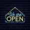 We Are Open Blue and Yellow Neon Sign - Imprint Now - NZ