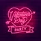 Valentines Day Party Neon Sign - Imprint Now - NZ