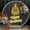 Happy Birthday with Cake on Top Neon Sign - Imprint Now - NZ