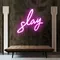 Glowing Slay Pink Neon Sign - Imprint Now - NZ
