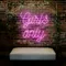Chic Pink Girls Only Neon Sign - Imprint Now - NZ