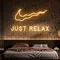 Nike Just Relax Neon Sign - Imprint Now - NZ
