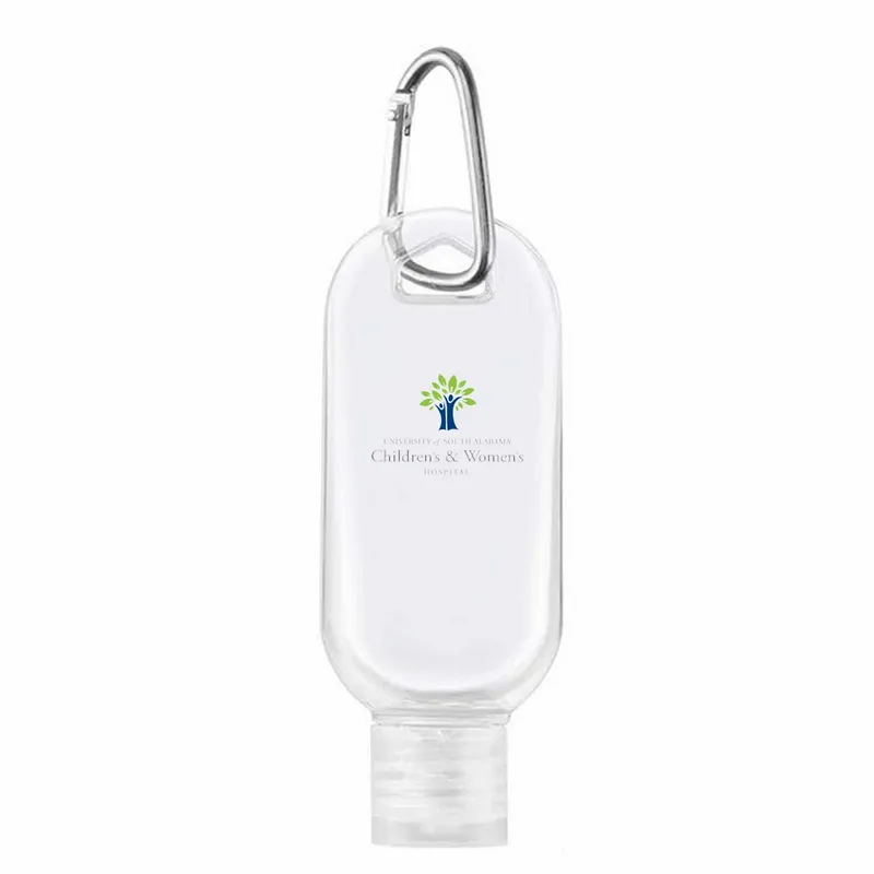 Sanitiser Bottles With Carabiner - Imprint Now - NZ