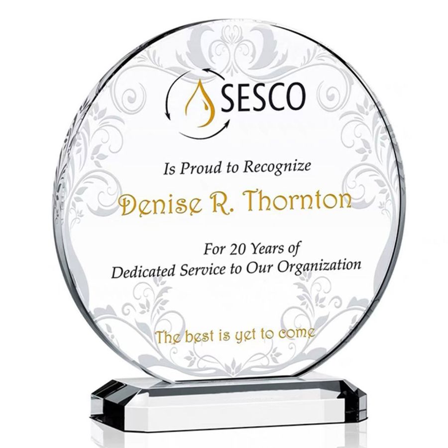 Sphere Crystal Trophy - Imprint Now - NZ