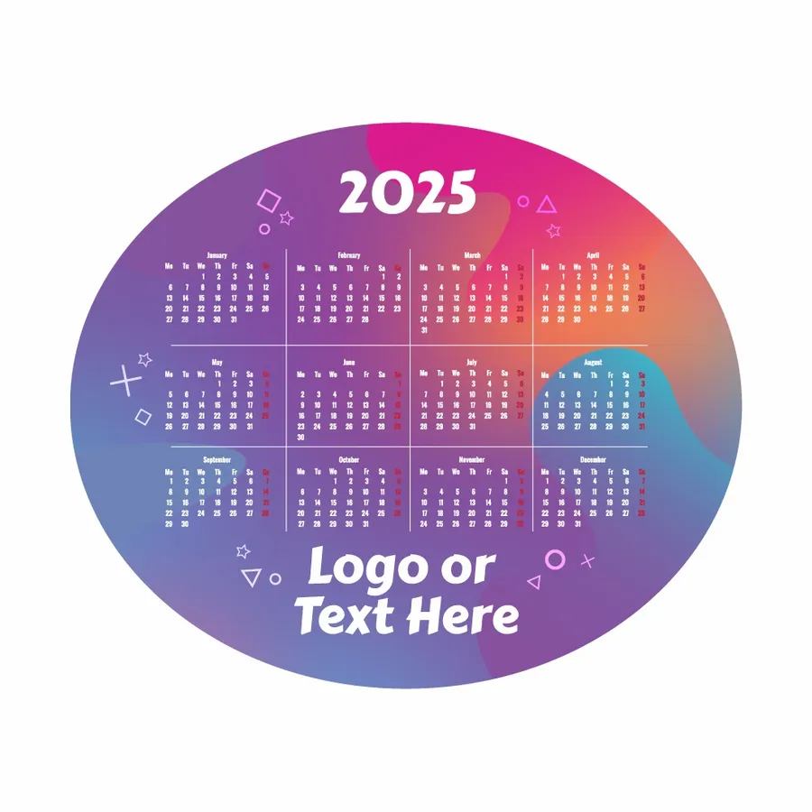 Colorful Gradient Calendar Mouse Pad - Imprint Now - NZ