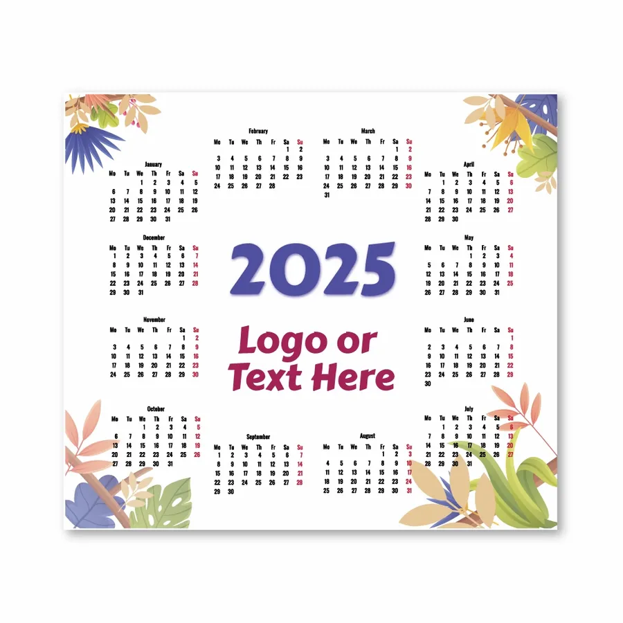 Floral Mouse Pad with Calendar - Imprint Now - NZ