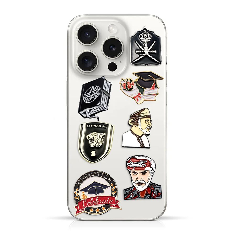 Phone Metal Badge Stickers - Imprint Now - NZ