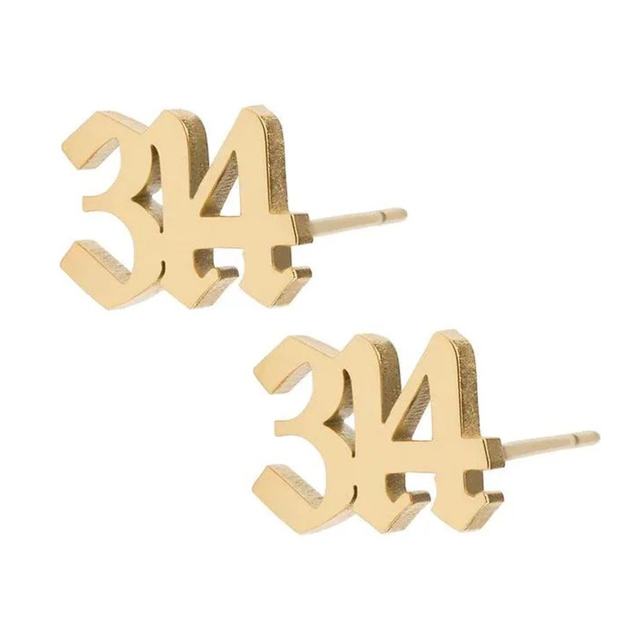 Die Struck Metal Earrings - Imprint Now - NZ
