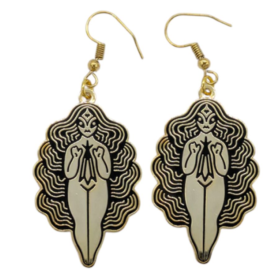 Hard Enamel Metal Earrings - Imprint Now - NZ
