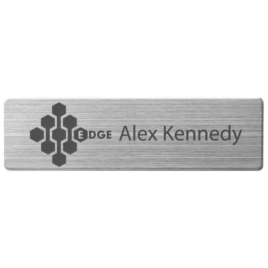 Engraved Metal Name Badges - Imprint Now - NZ