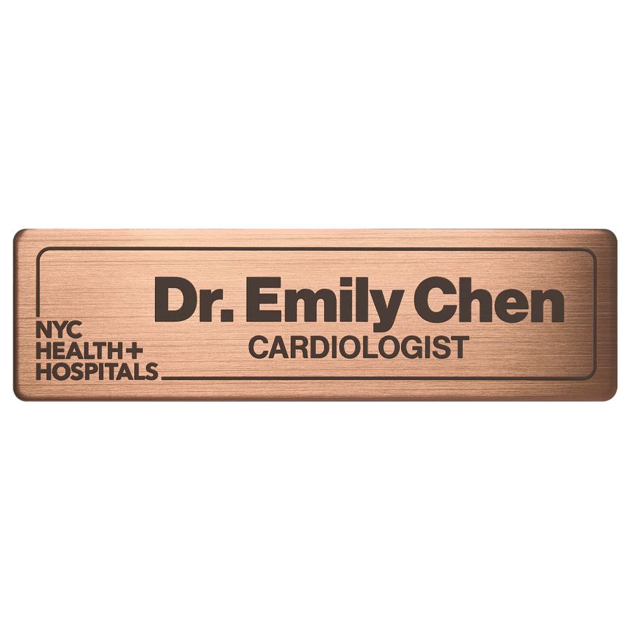 Engraved Metal Name Badges - Imprint Now - NZ