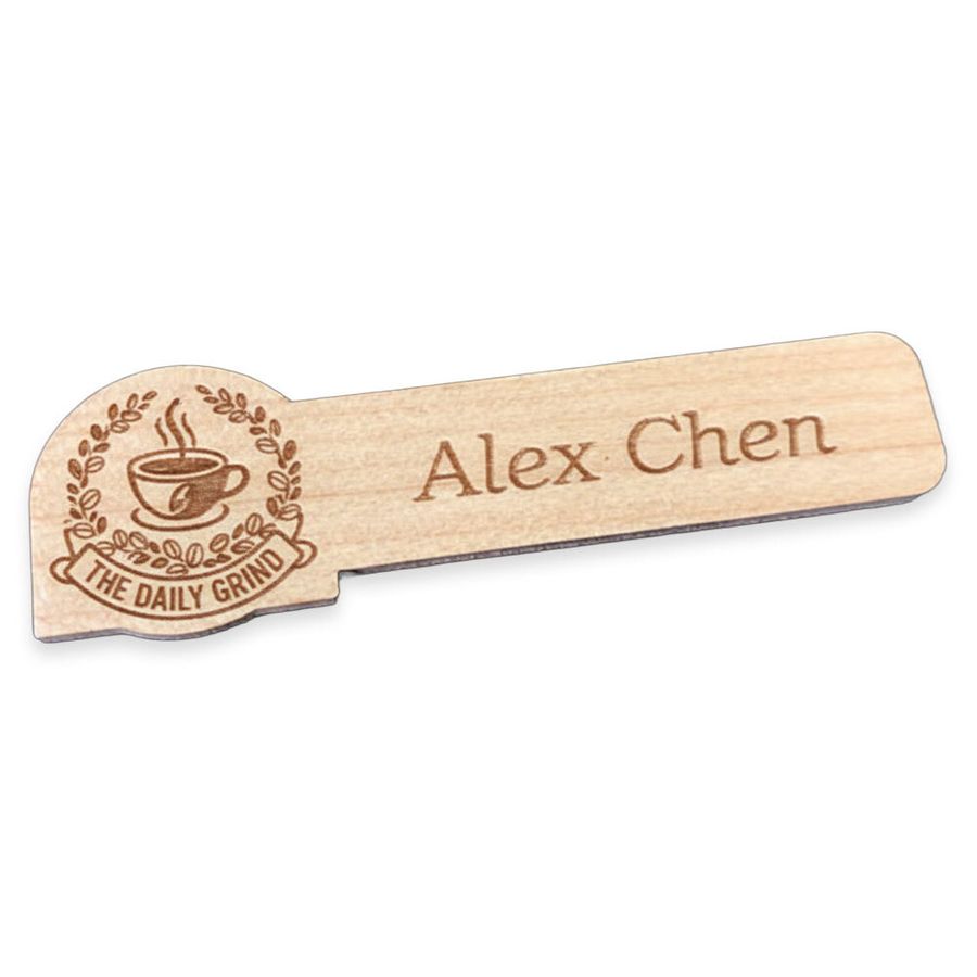 Wooden Name Badges - Imprint Now - NZ