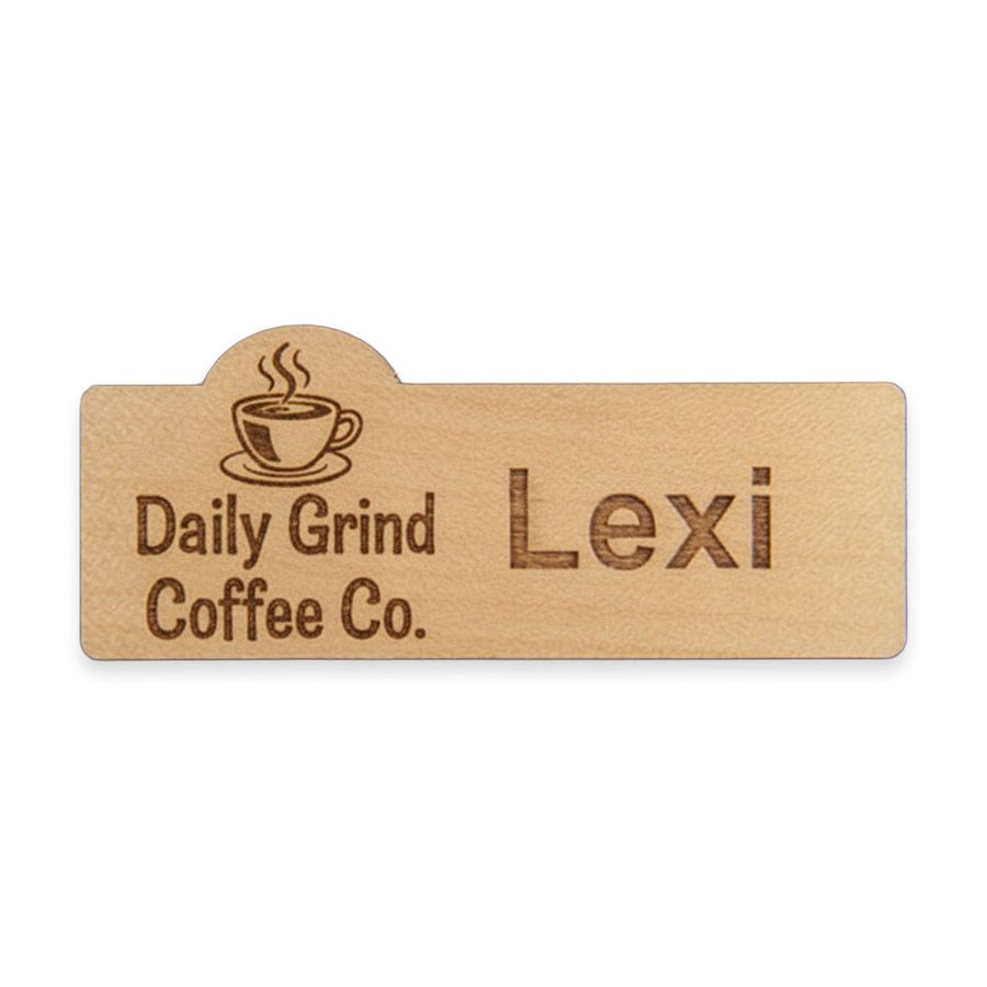 Wooden Name Badges - Imprint Now - NZ