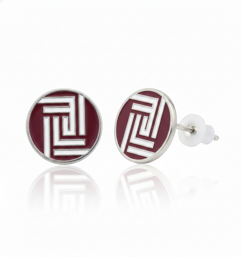 Soft Enamel Metal Earrings - Imprint Now - NZ