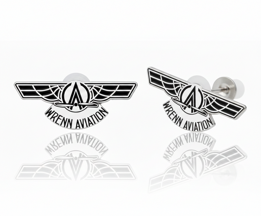 Hard Enamel Metal Earrings - Imprint Now - NZ