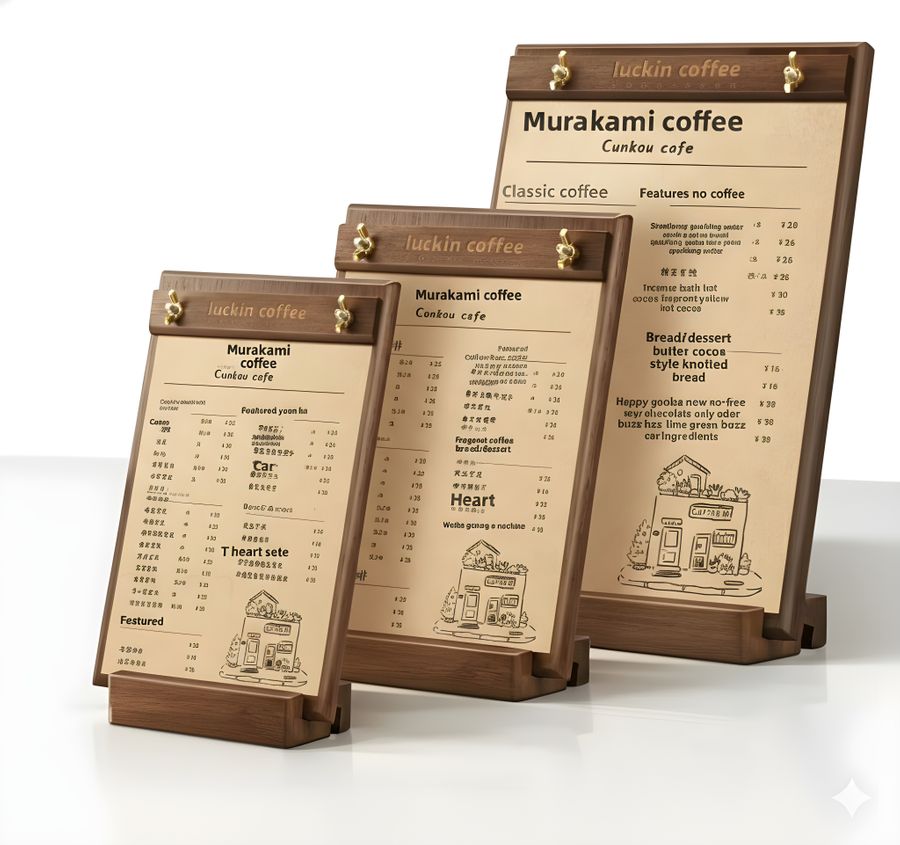 Wood Menus - Imprint Now - NZ