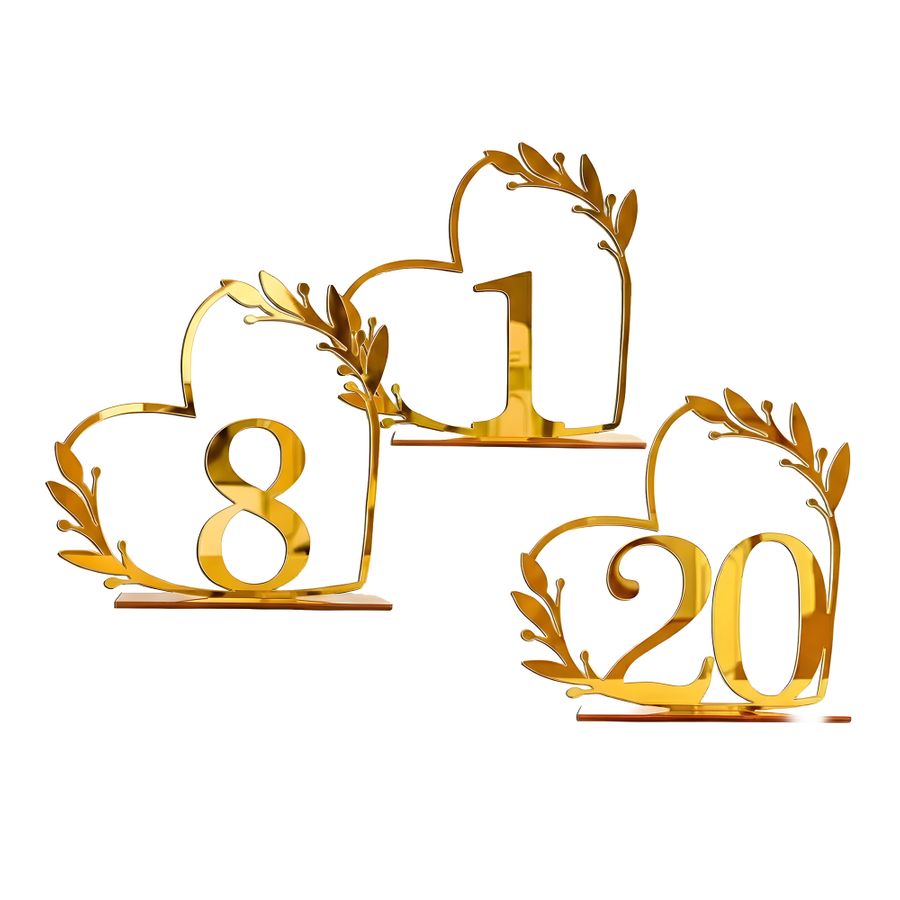 Wedding Table Numbers - Imprint Now - NZ