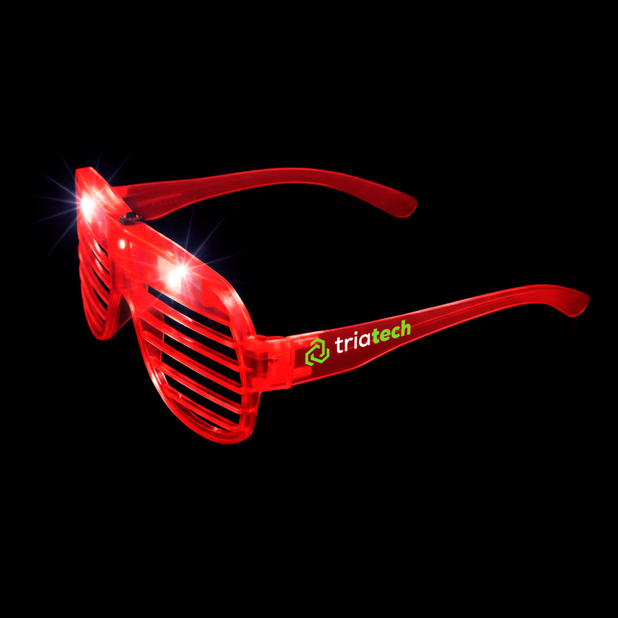 Light-Up LED Slotted Glasses - Imprint Now - NZ