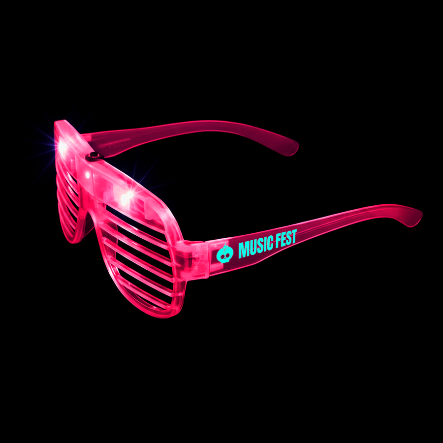 Light-Up LED Slotted Glasses - Imprint Now - NZ