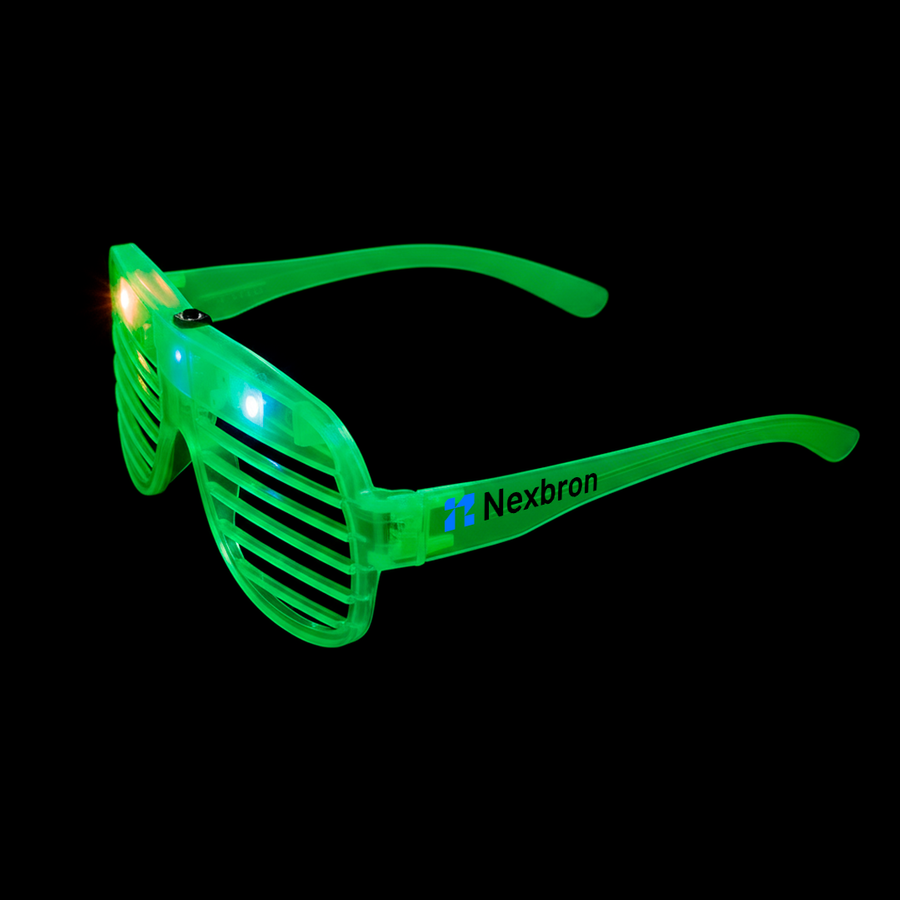Light-Up LED Slotted Glasses - Imprint Now - NZ