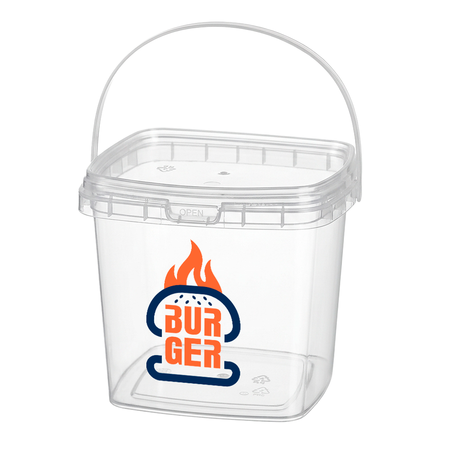 Square Transparent Drink Buckets - Imprint Now - NZ