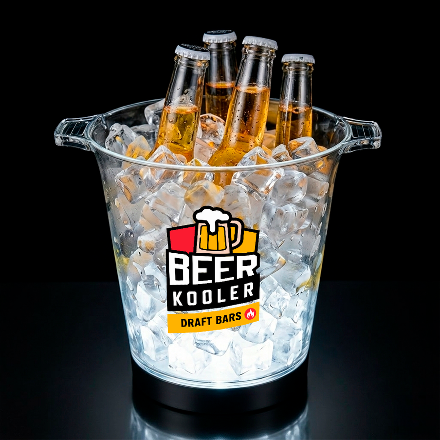 Multi-Colour Light-Up Drink Buckets - Imprint Now - NZ
