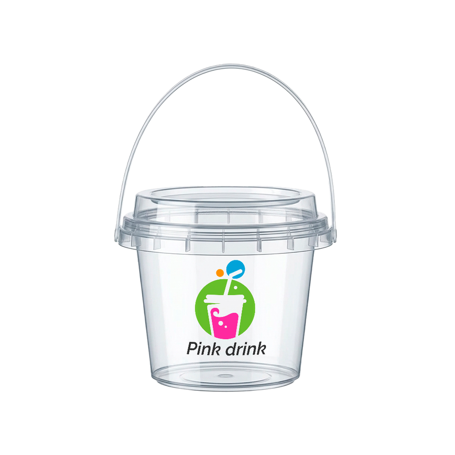 Premium Transparent Drink Buckets - Imprint Now - NZ