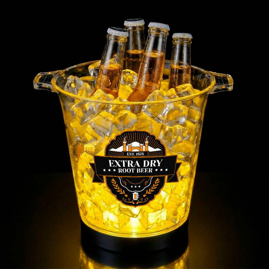 Multi-Colour Light-Up Drink Buckets - Imprint Now - NZ