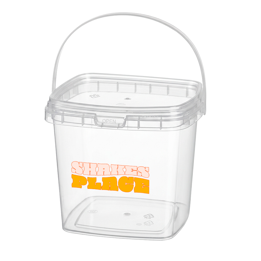 Square Transparent Drink Buckets - Imprint Now - NZ