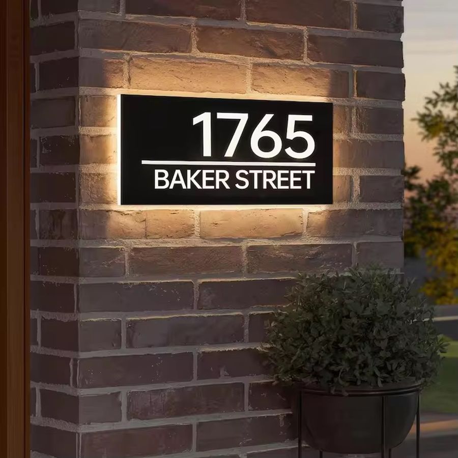 Backlit House Signs - Imprint Now - NZ