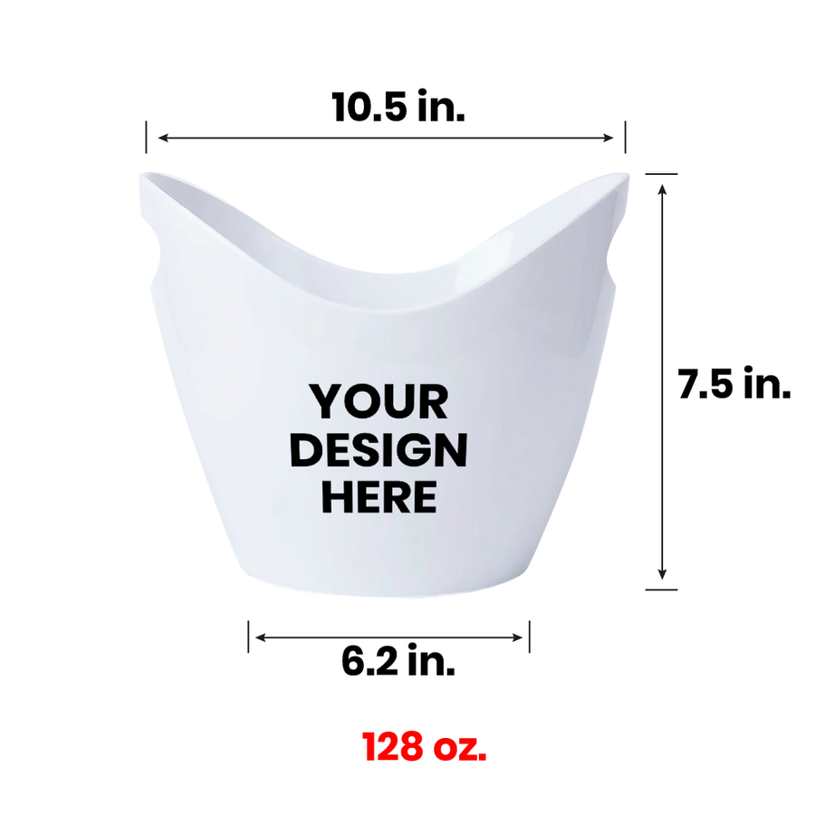 Curved Dual-Handle Drink Buckets - Imprint Now - NZ