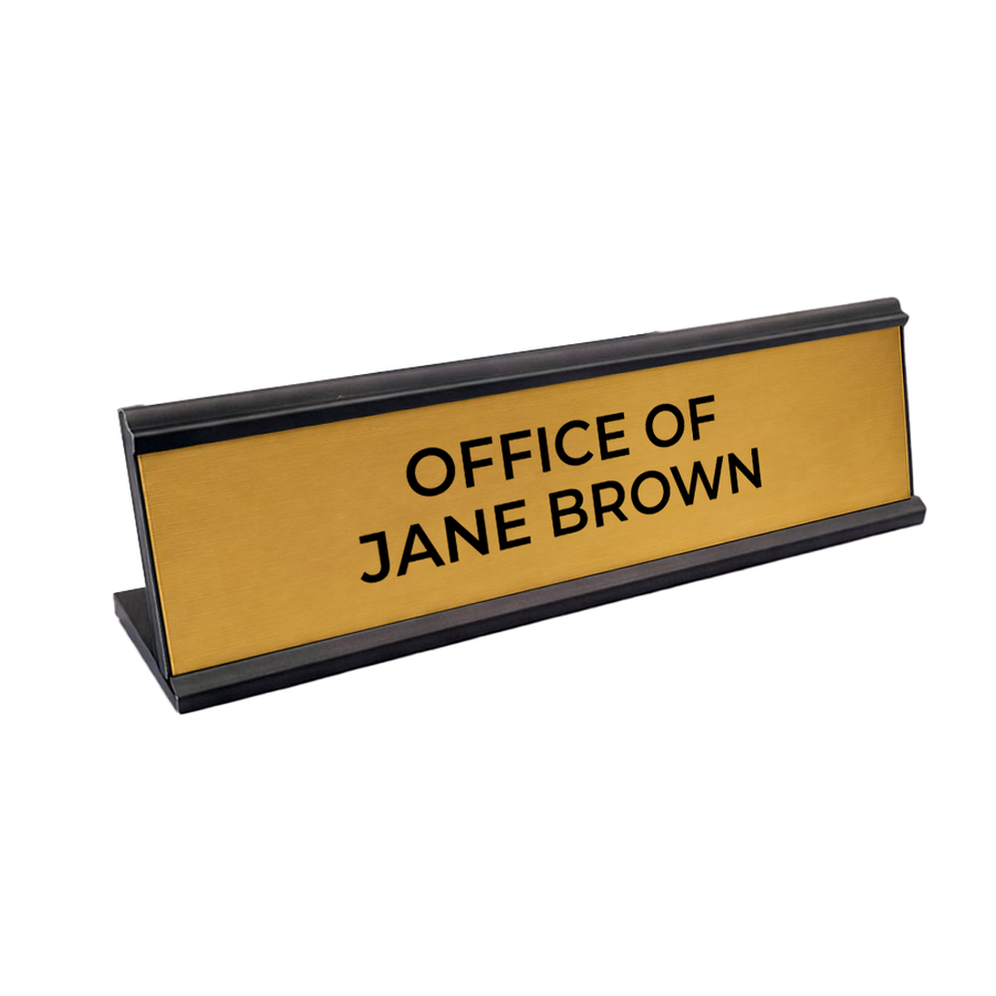 Metal Desktop Name Badge - Imprint Now - NZ